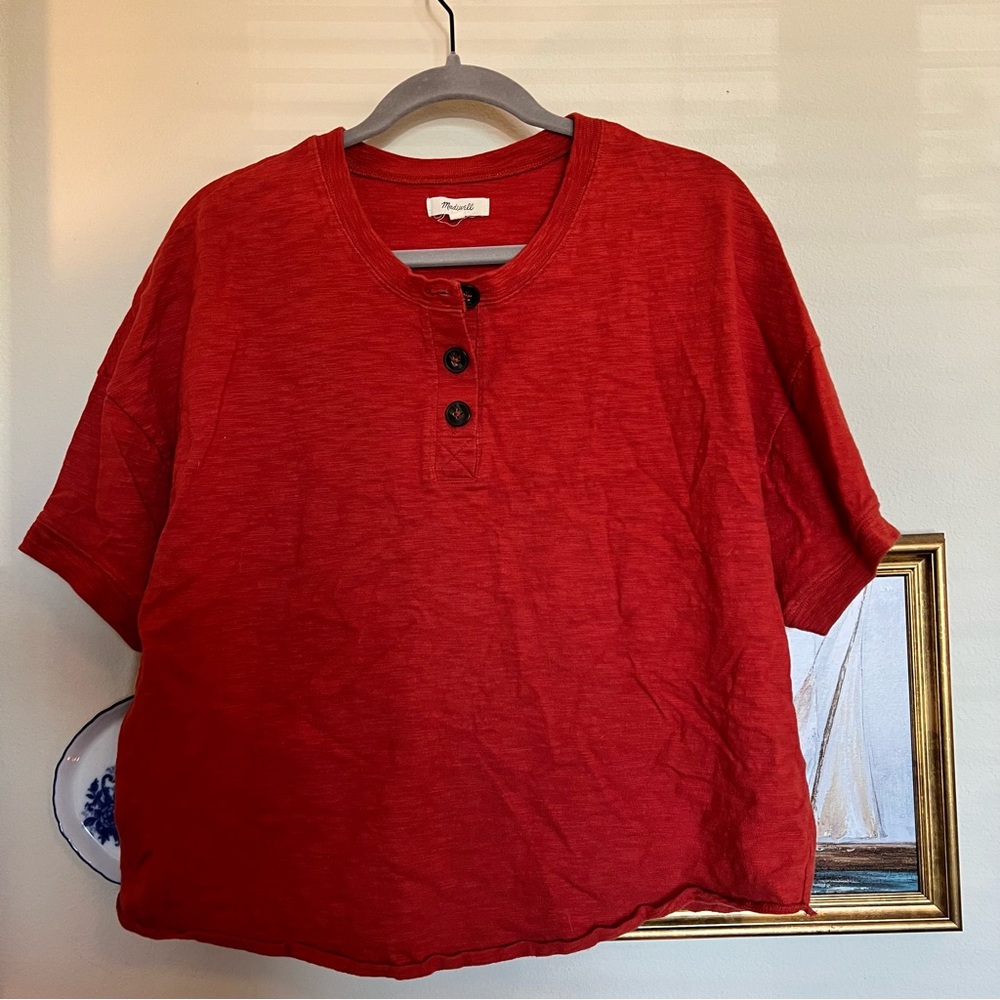 Madewell Raw Edge Henley